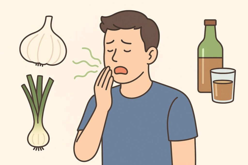 食べものや嗜好品による口臭