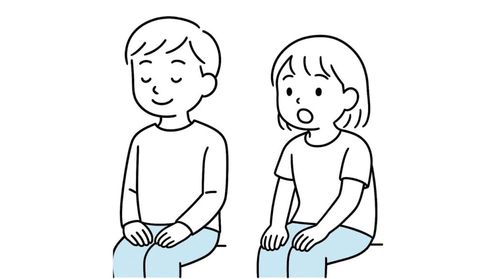 おくちぽかんのイラスト