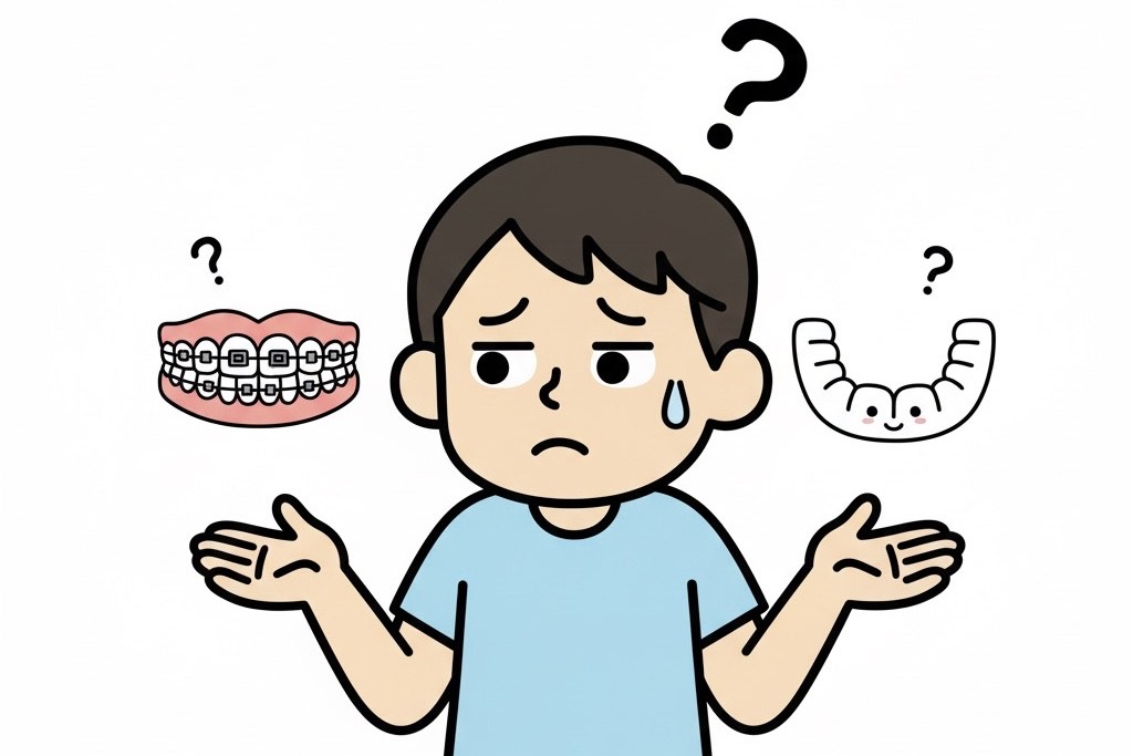 矯正装置の種類で悩む人