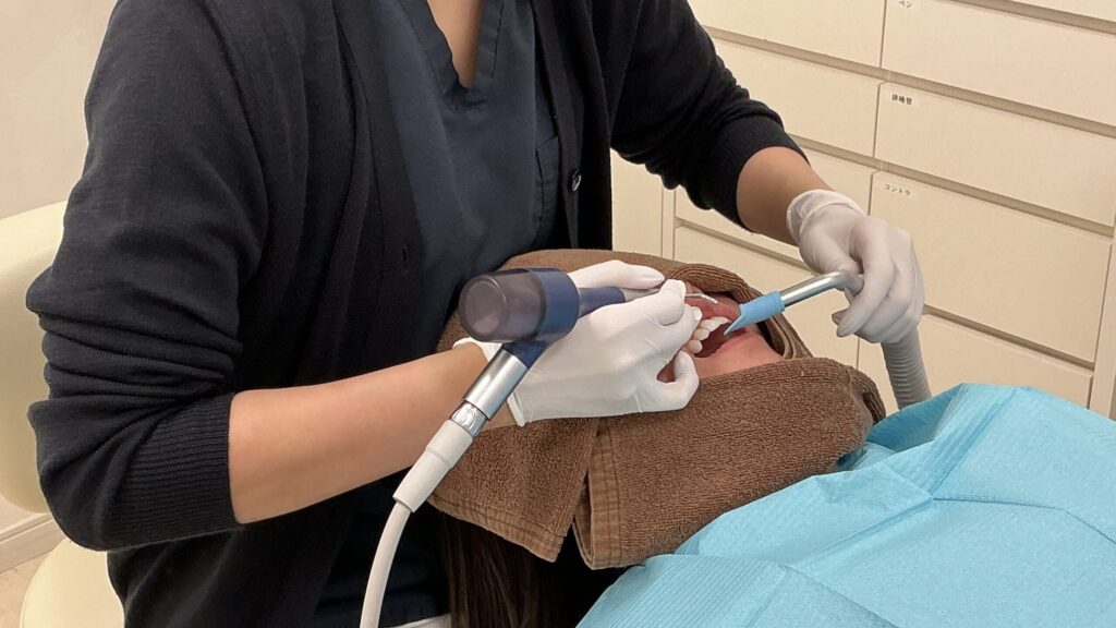 プロフェッショナルクリーニングの様子