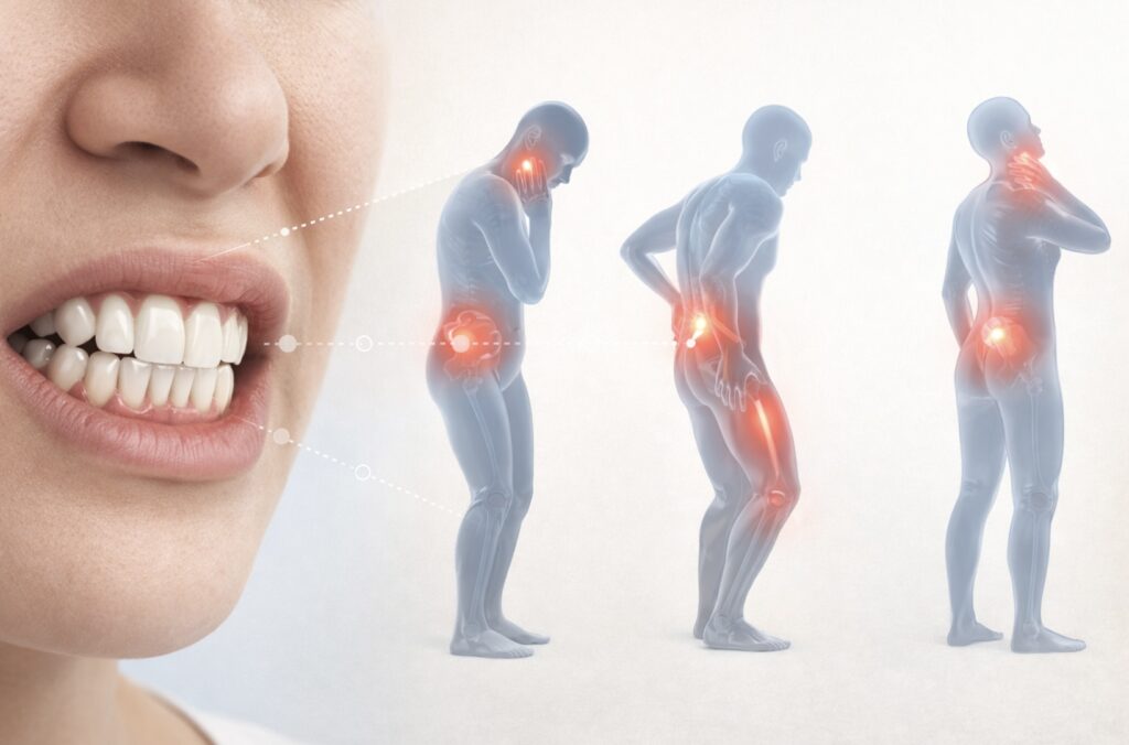 かみあわせの乱れによる、全身の不調