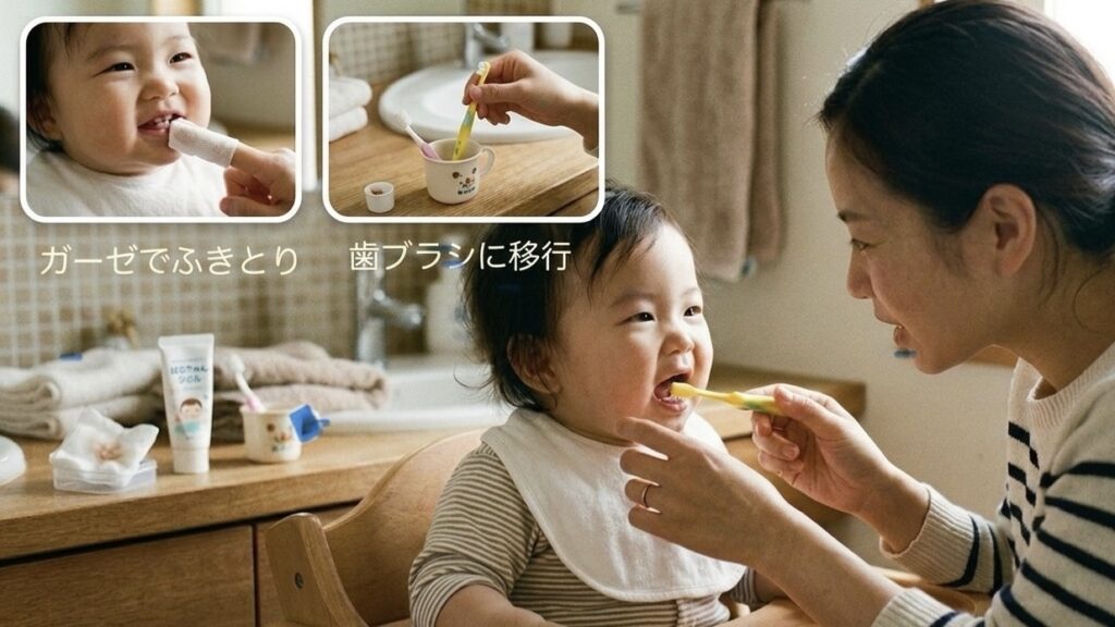 子どもの歯磨き（移行の様子）