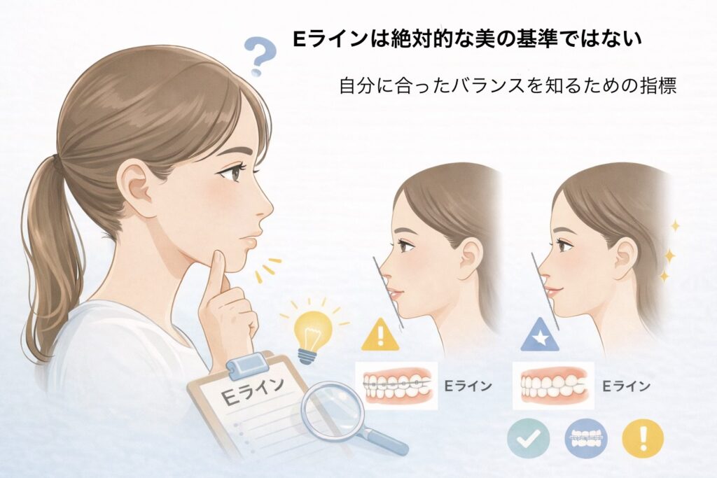 Eラインは絶対的な美の基準ではない