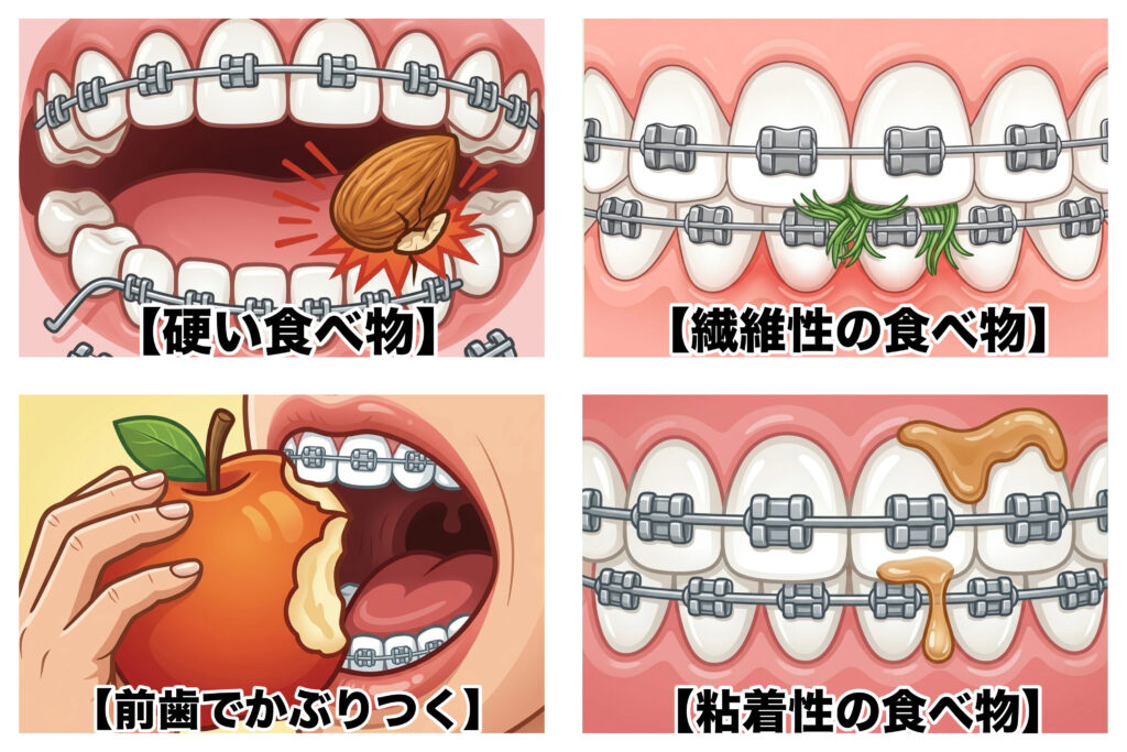 矯正中、注意したい食べもの