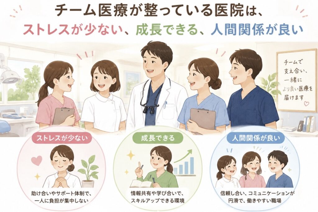 チーム医療が上手くいっている医院