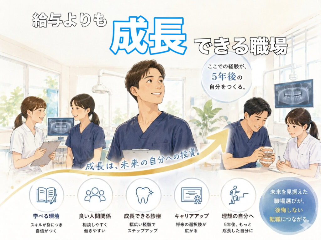給与よりも成長できる職場