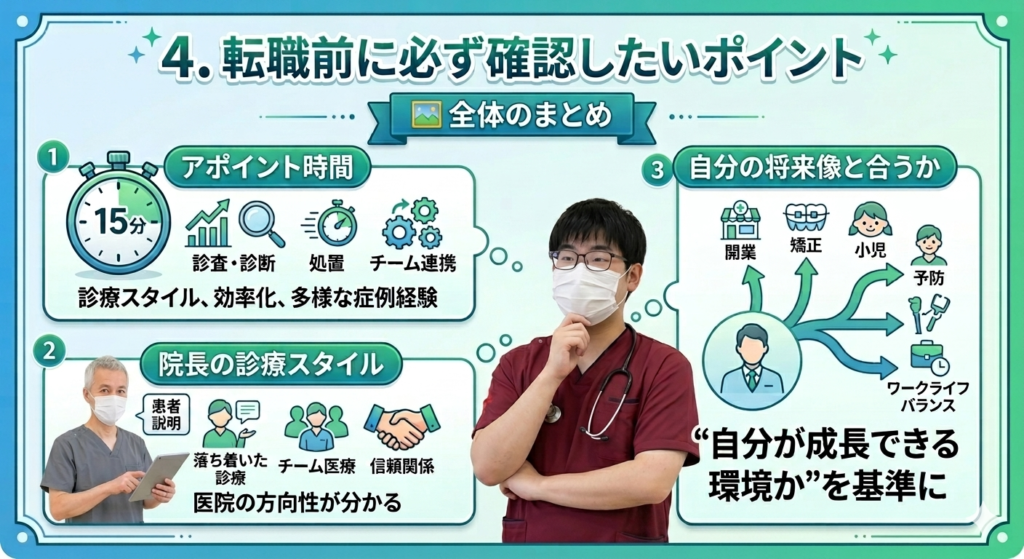 転職前に必ず確認したいポイント