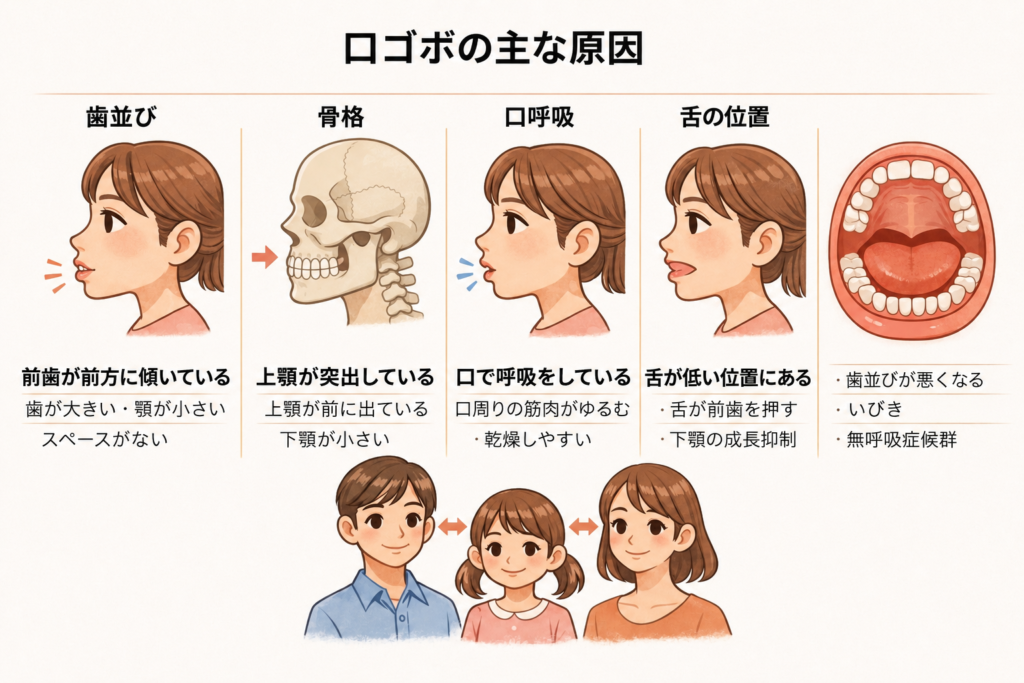 口ゴボの主な原因