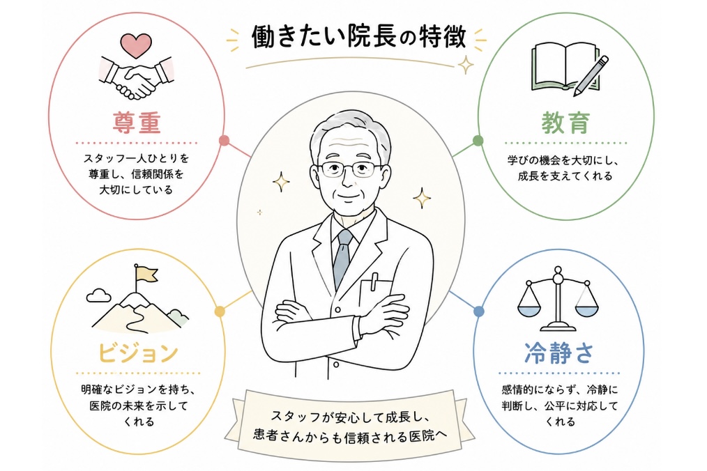 一緒に働きたい院長の特徴