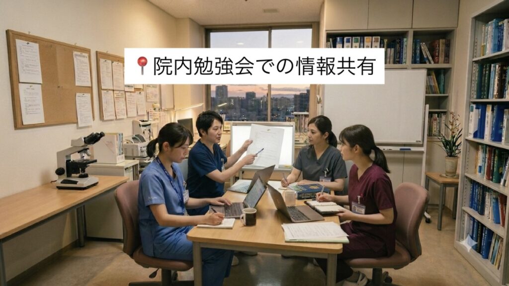 院内勉強会での情報共有